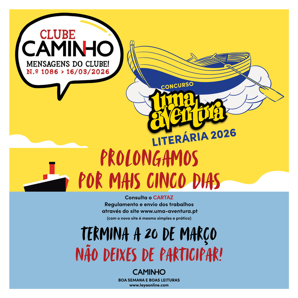 Concurso Uma Aventura...Literária 2026 - prolongamento do prazo de envio dos trabalhos